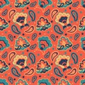 Vector seamless pattern with floral ornament in ethnical Indian style. pattern for printing on fabric, wrapping paper